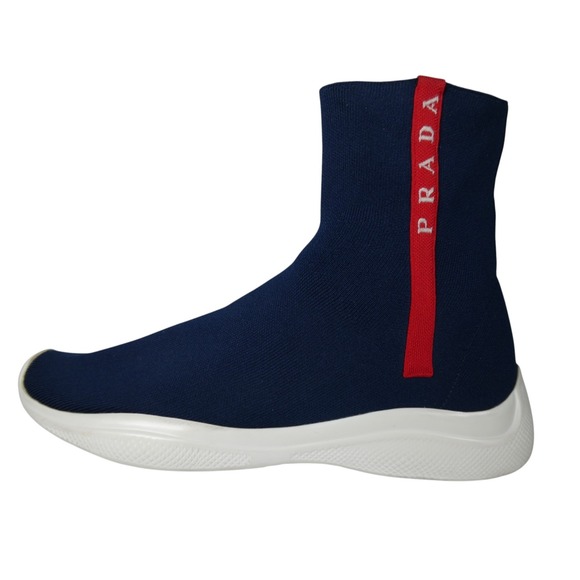 Prada Women's Sock Boot Sneaker - Size - 38 EU | 8 US - Picture 1 of 8